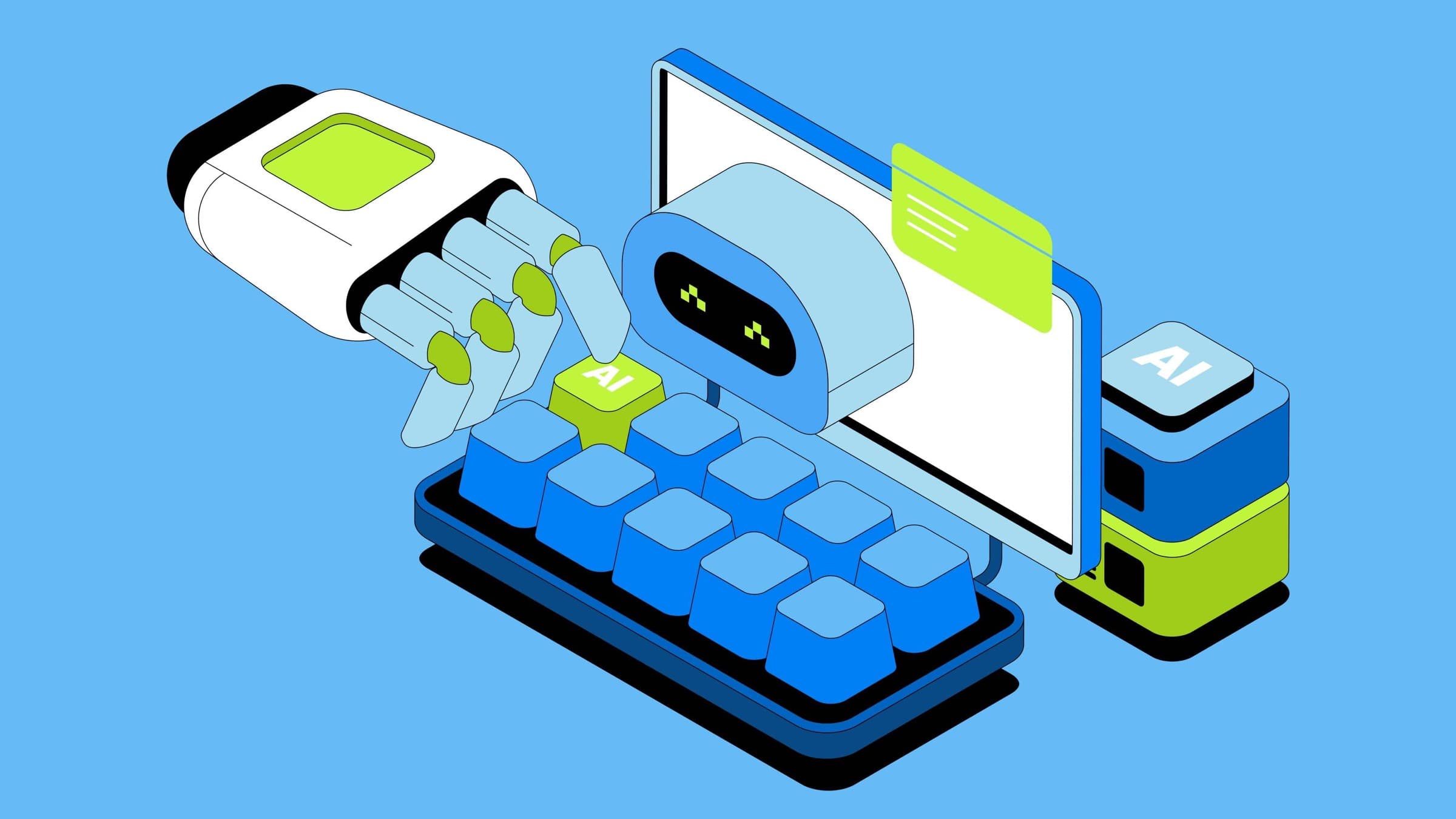 AI and automation illustration