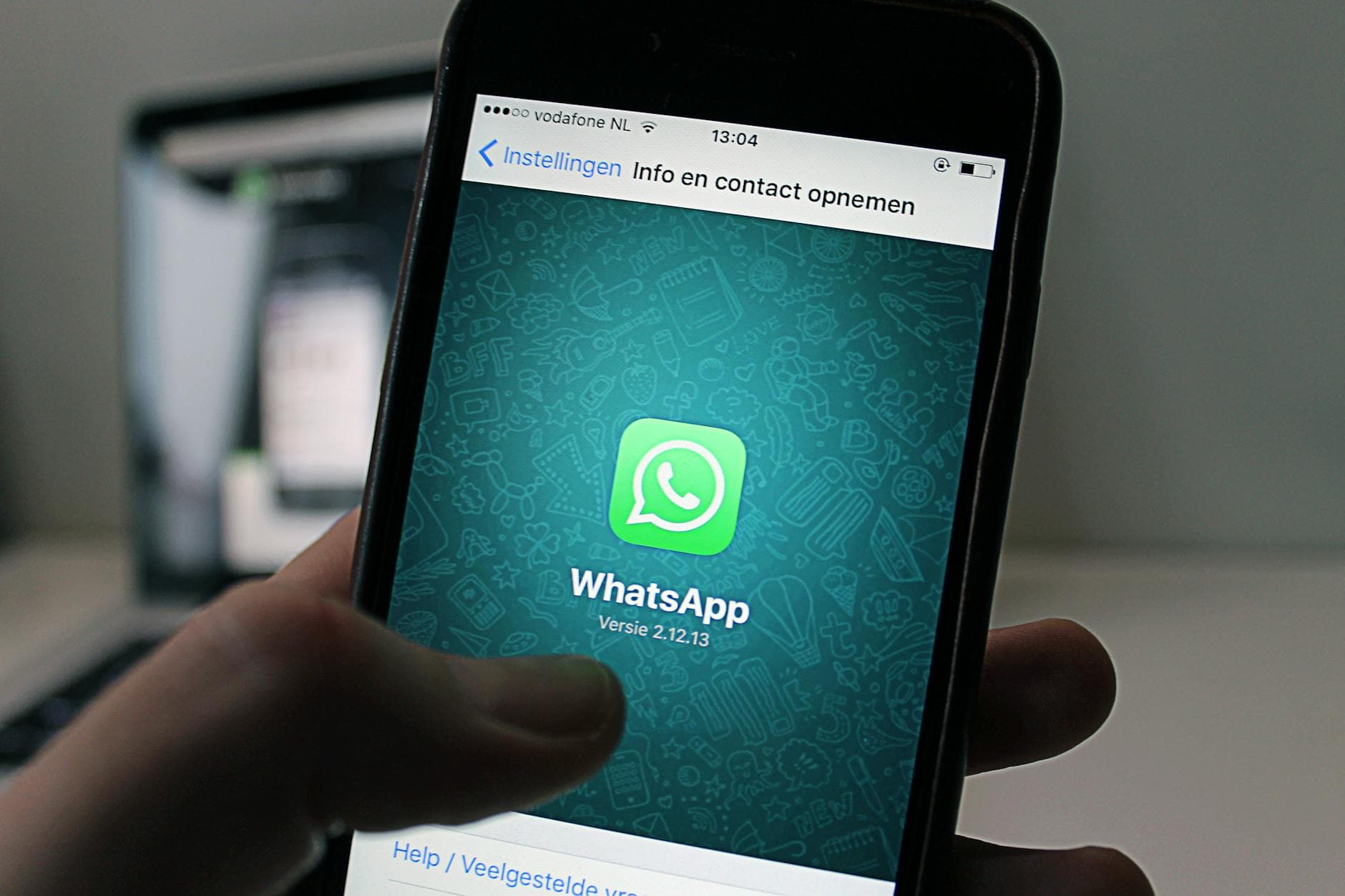 WhatsApp chat interface connected to CRM with data flow visualization